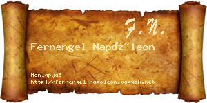 Fernengel Napóleon névjegykártya